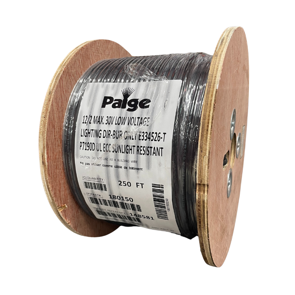 Paige - 12/2 x 250' - 12 AWG Low Voltage Landscape Lighting Wire
