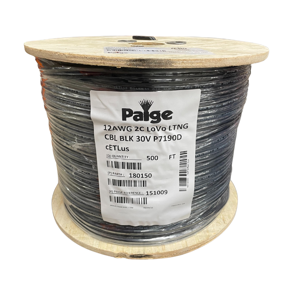 Paige - 12/2 x 500' - 12 AWG Low Voltage Landscape Lighting Wire