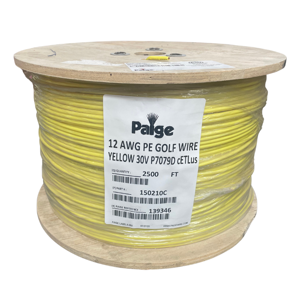 Paige - 12/1 x 2500' - 12 AWG Underground Sprinkler Wire (Yellow)