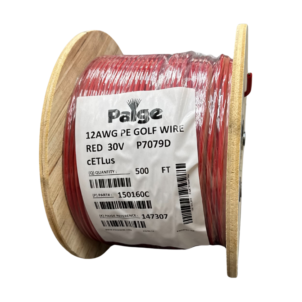 Paige - 12/1 x 500' - 12 AWG Underground Sprinkler Wire (Red)