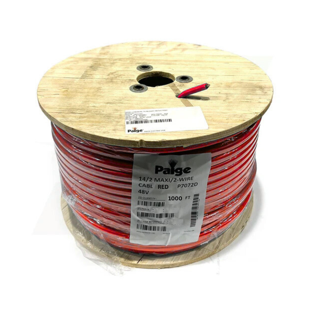 Paige - 14/2 x 1000' - 14 AWG 2-Conductor Maxi Wire Decoder Cable (Red)