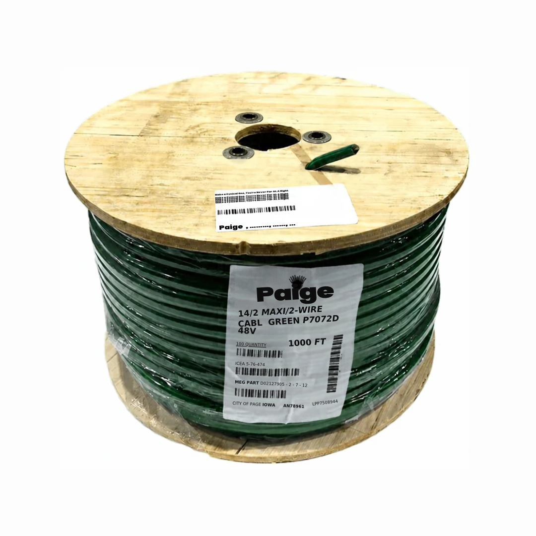 Paige - 14/2 x 1000' - 14 AWG 2-Conductor Maxi Wire Decoder Cable (Green)