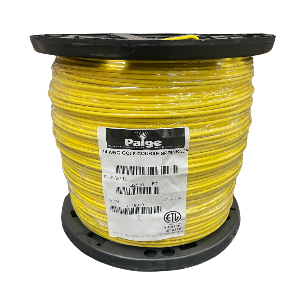 Paige - 14/1 x 2500' - 14 AWG Underground Sprinkler Wire (Yellow)
