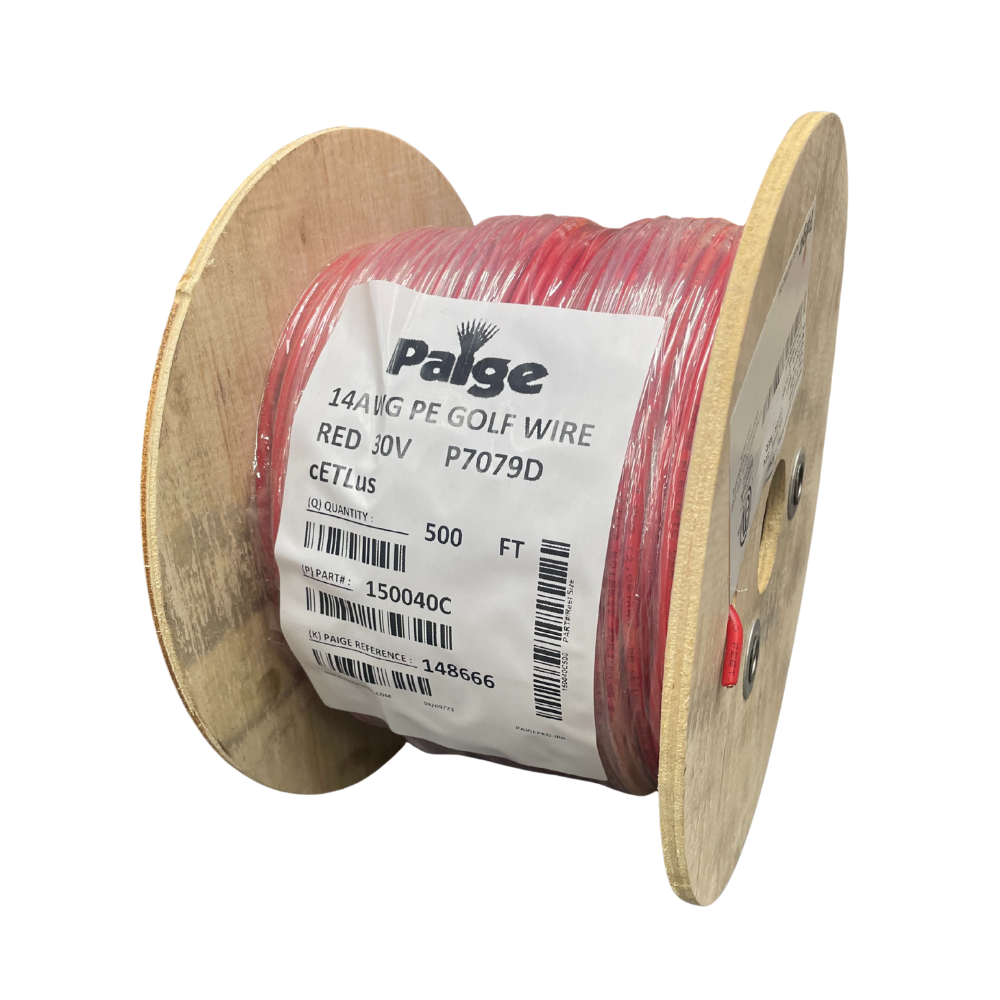 Paige - 14/1 x 500' - 14 AWG Underground Sprinkler Wire (Red)