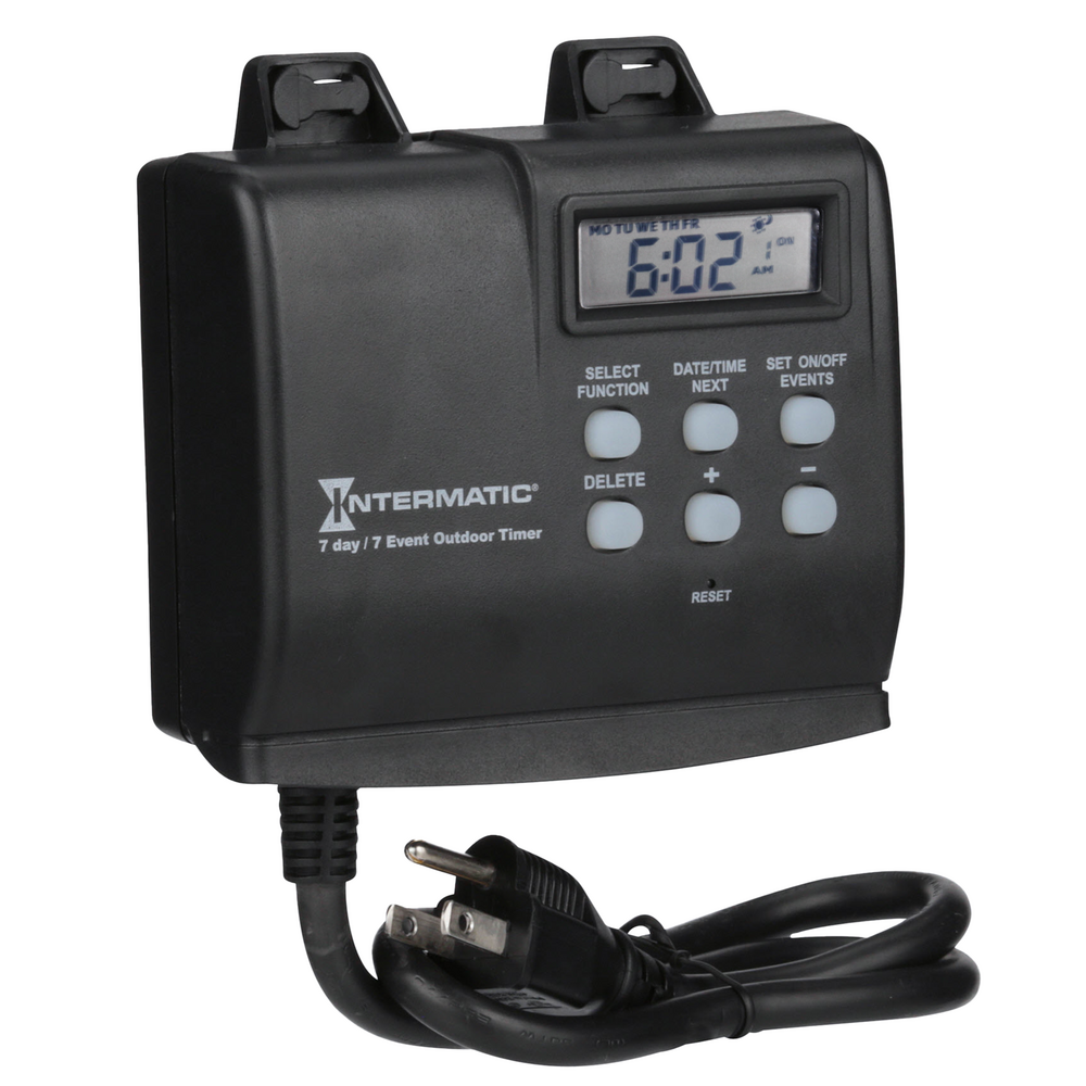 Intermatic - 7-Day Outdoor Digital Plug-In Timer - HB880R
