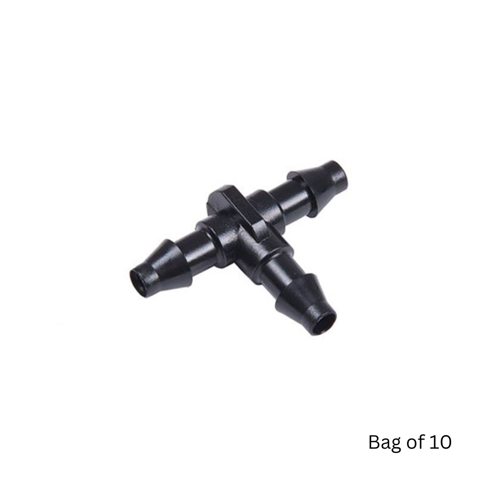 DIG - 1/4'' Barbed Tee (Pack of 10) - 25-002-B10