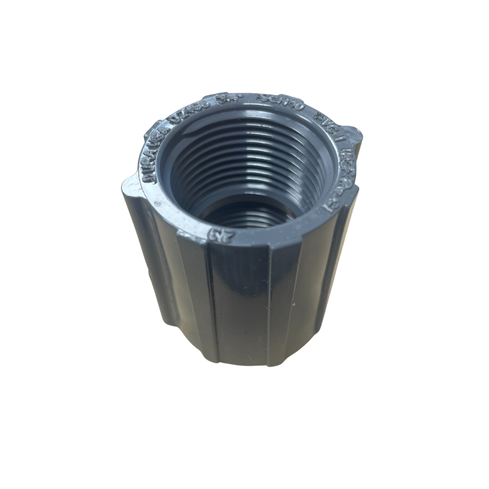 Dura - 430-007G - 3/4'' Sch40 Grey PVC Coupling (Threaded)