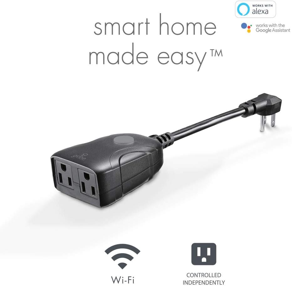 Seasonal Source - Outdoor WIFI Timer w/ 2 Independent Outlets - TIME-700