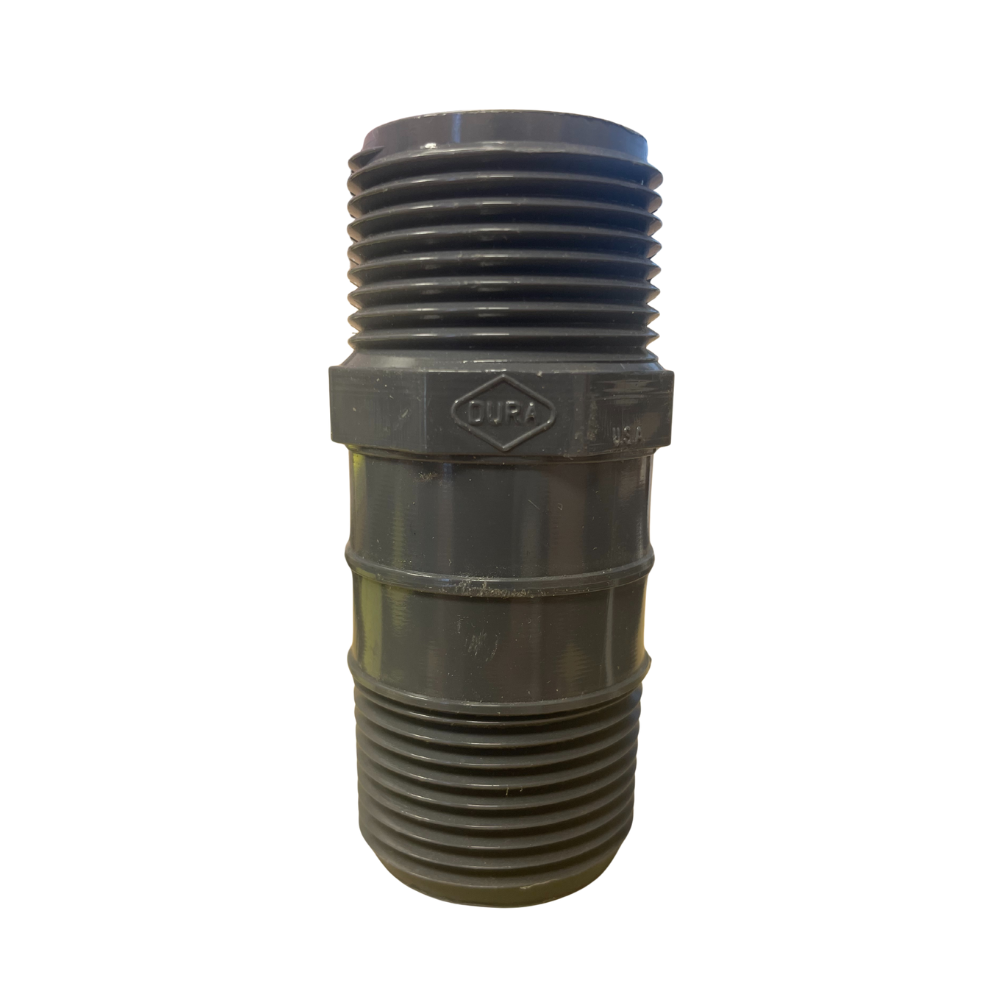 Dura - 1" x 3" Sch80 PVC Nipple, TBE