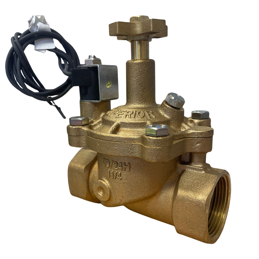 Superior - 950125 - 1-1/4'' Brass In-Line Valve w/ Flow Control (NPT)