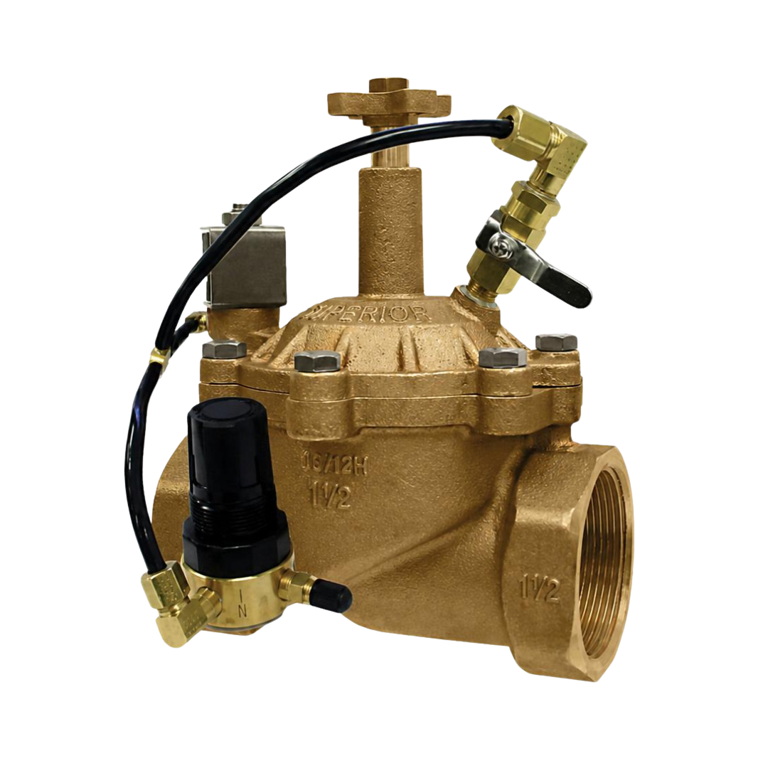 Superior - 950150PRS - 1-1/2'' Brass In-Line Valve w/ Pressure Regulation