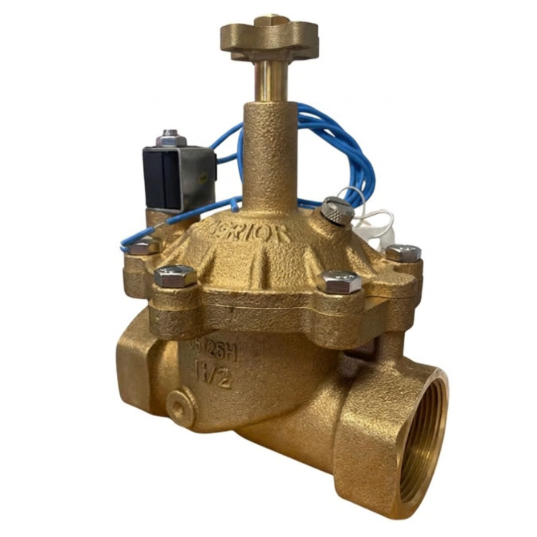Superior - 975150 - 1-1/2'' Brass In-Line Valve w/ 110V Coil (NPT)