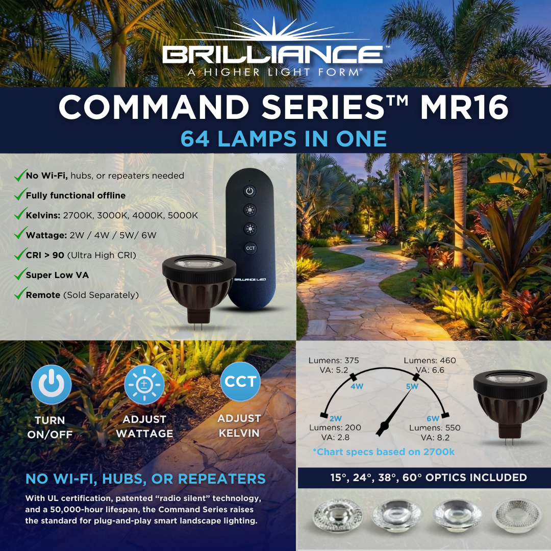 Brilliance - Short Range Remote for Command Series MR16