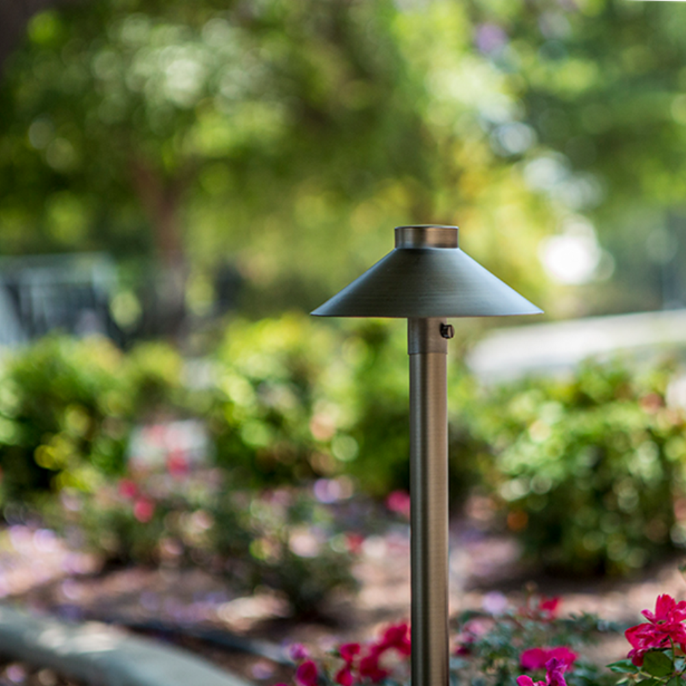 Unique - Fission LED Path Light (16" Stem, 12V, 1W-2700K) - FISS-L127-WB