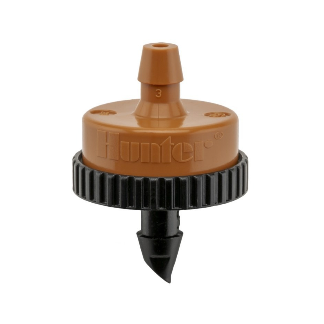 Hunter - 6.0 GPH PC Drip Emitter, Barb Inlet (Bag of 100) - HE-60-B-100