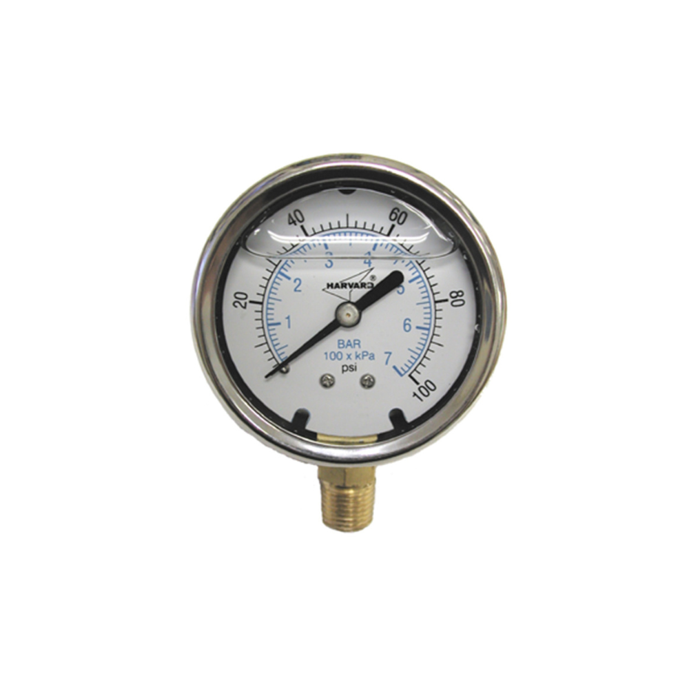 American Granby - ILPG10025-4L - 2.5" Dial Pressure Gauge (Liquid Filled, 0-100 PSI, 1/4'' NPT)