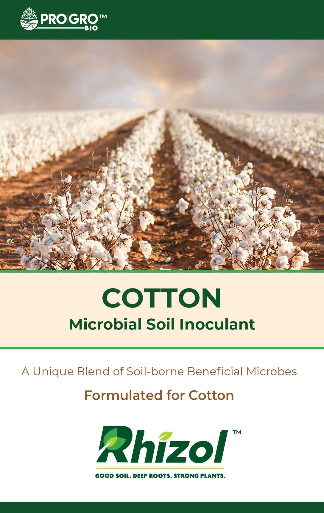 Rhizol Cotton - Dissolvable Microbial Soil Inoculant