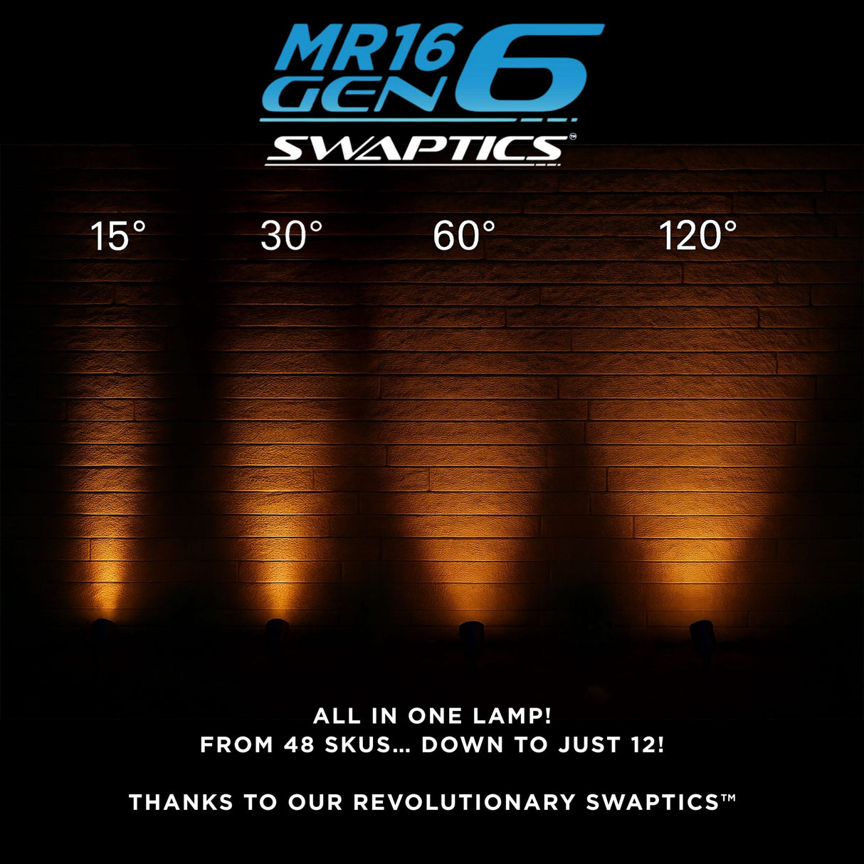 Brilliance - MR16 LED Gen6 Bulb (5 Watt, 2700K, Swappable Optics)