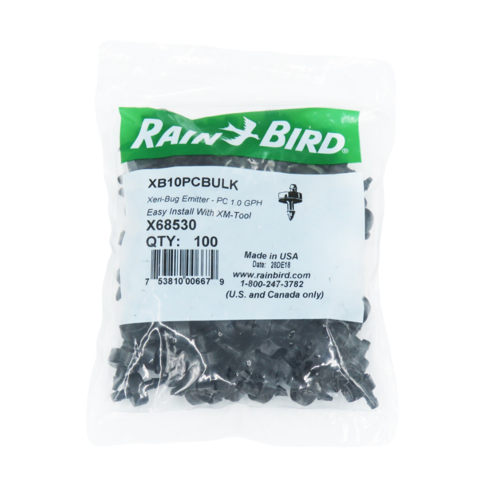 Rain Bird XB10PCBULK Xeri Bug Emitter 1 0 GPH 100ct Cheap Sprinklers rain-bird-xb10pcbulk-xeri-bug-emitter-1-0-gph-100ct-cheap-sprinklers