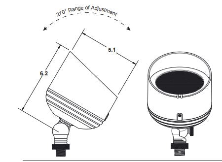Unique - Big Bang LED Up Light (Brass, 12V, No Lamp) - BIGB-NL