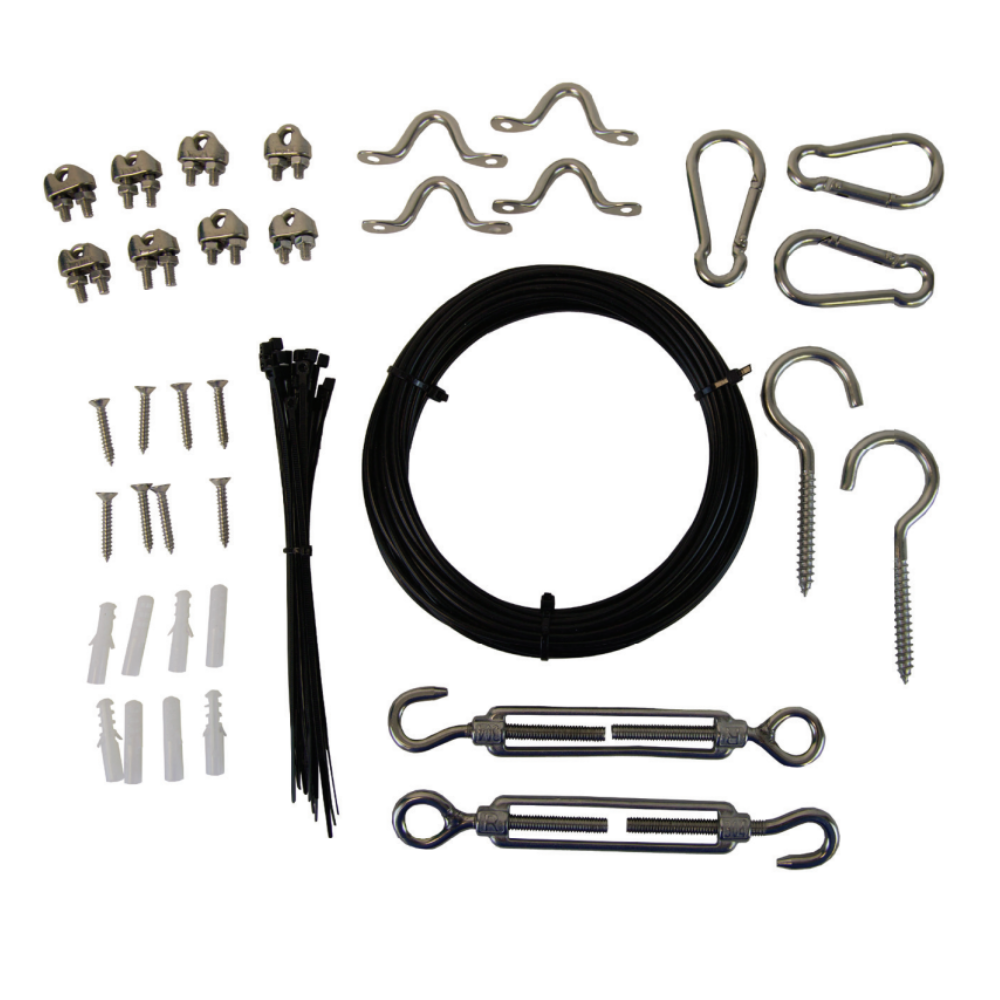 Brilliance - 26' Bistro 12V String Light Kit (Bulbs Not Included) - BISTROKIT-26-12V-NL