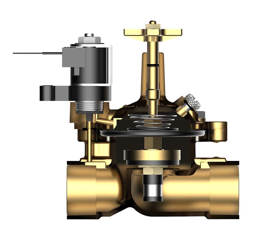 Superior - 950125 - 1-1/4'' Brass In-Line Valve w/ Flow Control (NPT)