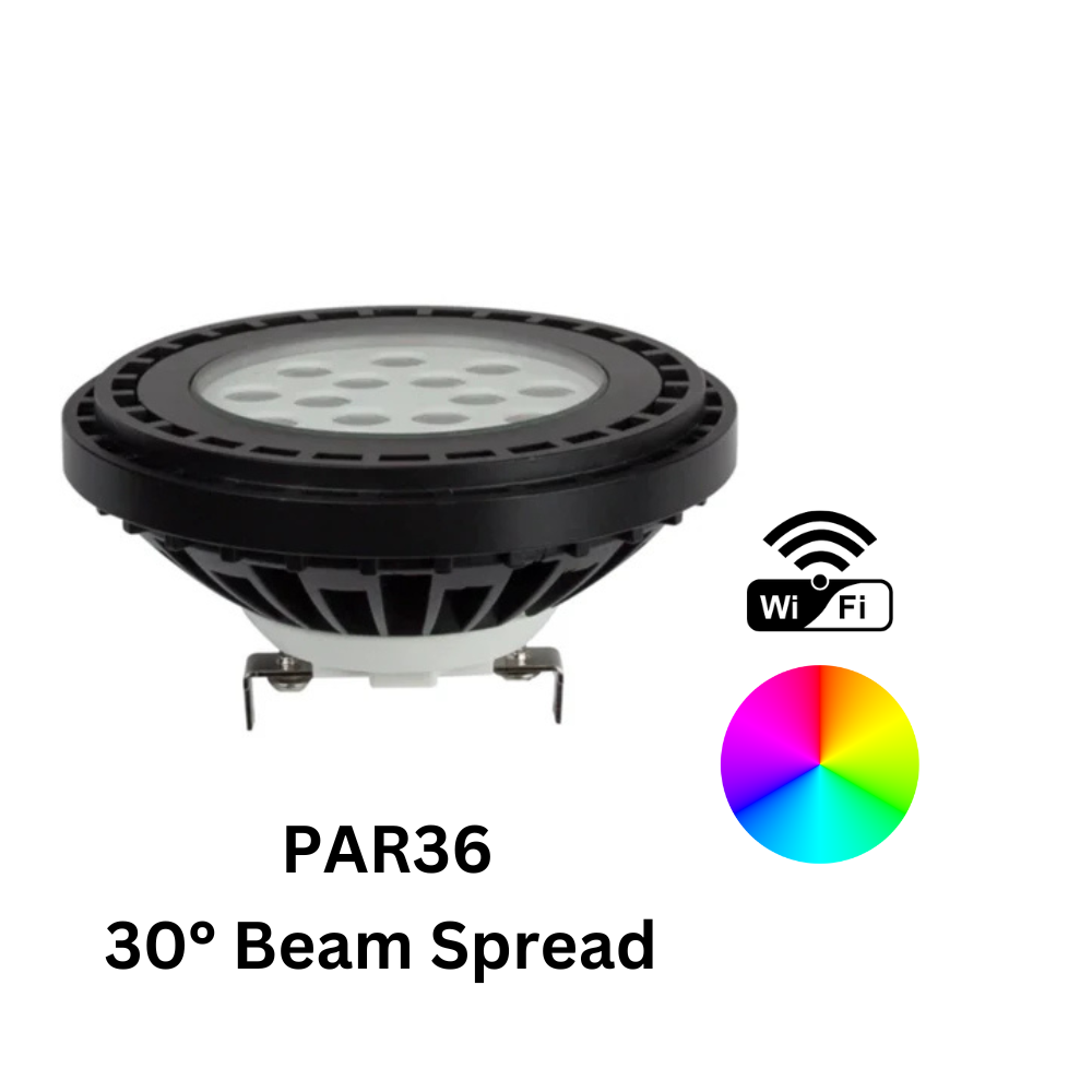 Brilliance - Chameleon PAR36 WiFi LED Lamp (30 Degree) - BRI-PAR36-CHM-9-RGBW-30