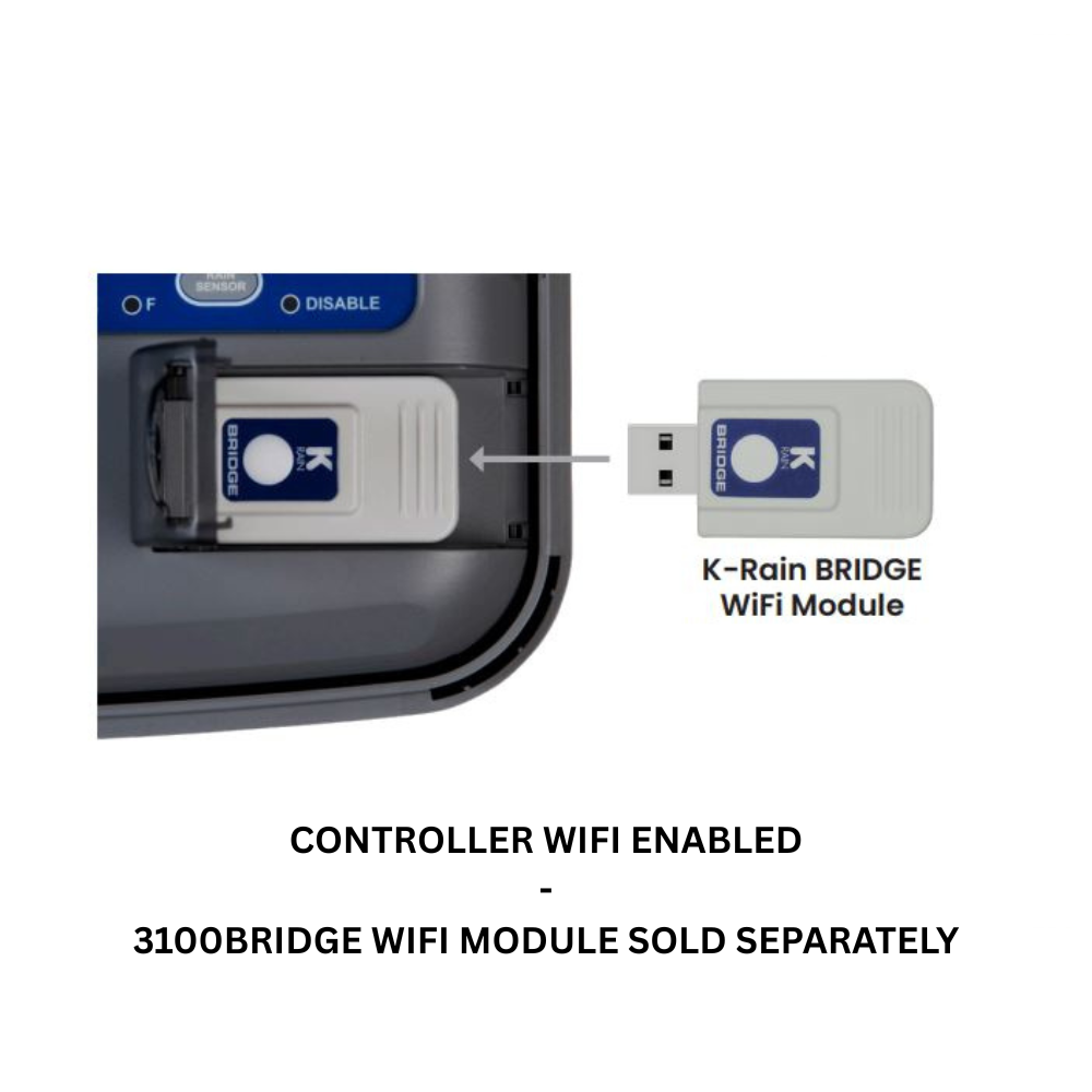 K-Rain - 3302 - Pro EX3 4-Station Modular Irrigation Controller (WiFi Enabled)