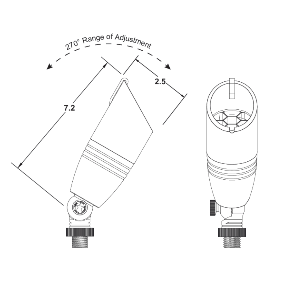 Unique - Pulsar Up Light (Brass, 12V, No Lamp) - PULS-NL