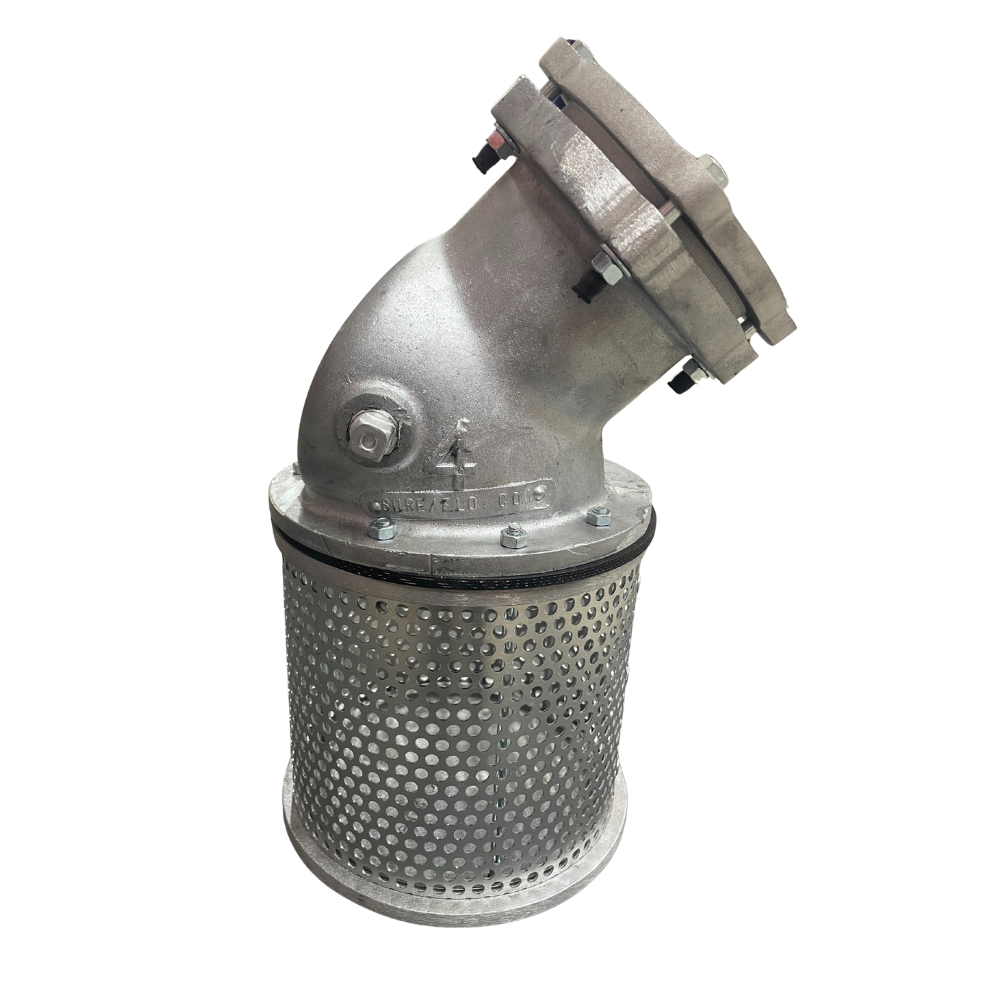Sure Flo - 4'' Foot Valve 45 Degree OD Tubing SFV4