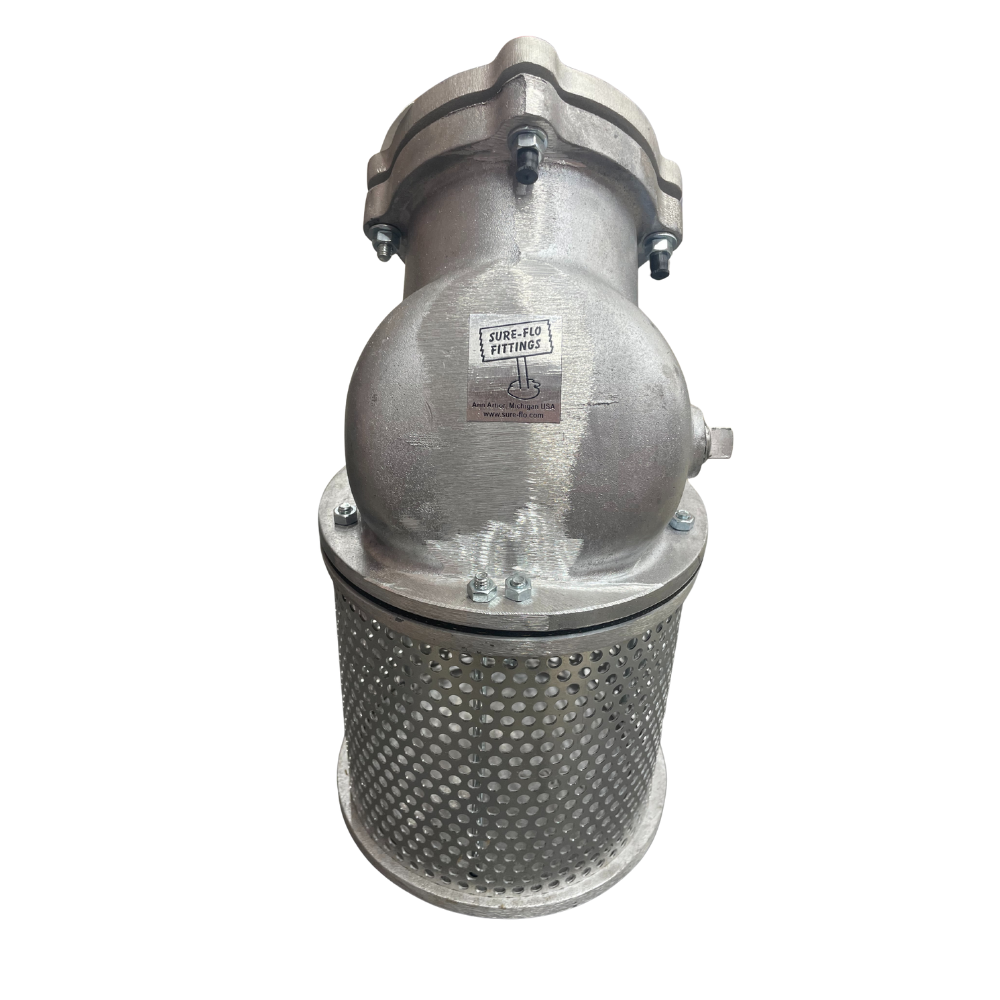 Sure Flo - 4'' Foot Valve 45 Degree OD Tubing SFV4