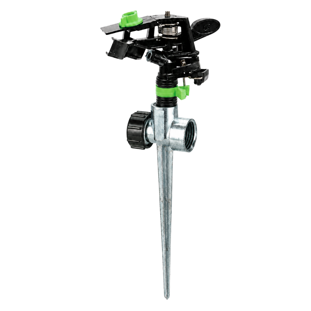 Buckner - 1/2'' Full/Part Circle Plastic Impact Sprinkler on Metal Spike - SPIKEC65P