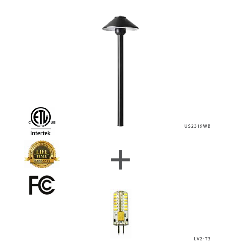 UNVLS - Universal LED Path Light (15'' Stem, 2.5W-2700K) - UPL2319WB-15LV2T3