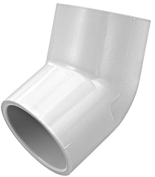 Lesso - 4'' Sch40 PVC 45-Degree Elbow Socket - 417-040