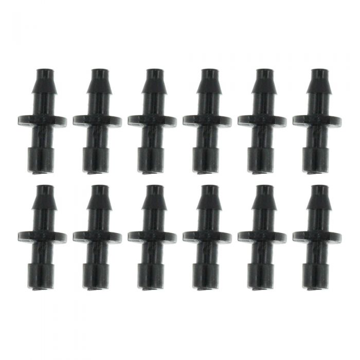 DIG - T.O.P Converter Barb 1/8" to 1/4" Black (Bag of 12) - 10-017-B12