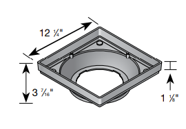 NDS - 1230 - 12" Catch Basin Low Profile Adapter