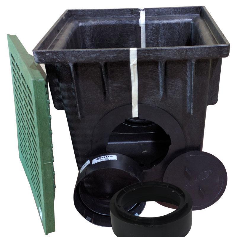 NDS - 1882GRKIT - 18'' Square 2-Hole Basin Kit (Green Grate)