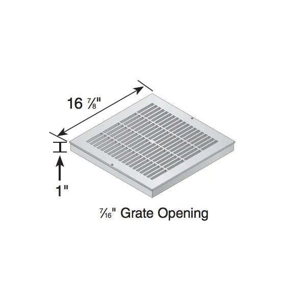 NDS - 1811 - 18" Catch Basin Grate, Black