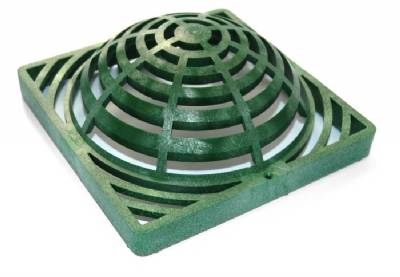 NDS - 1891 - 18" Square Catch Basin Atrium Grate, Green