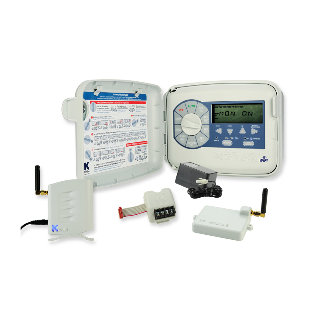 K-Rain - 3202ID-WiFi-Kit - WiFi Enabled Pro EX 2.0 Modular Irrigation Controller, Indoor 110V