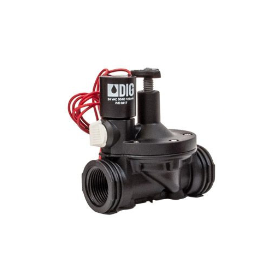 DIG - 1" In-line Valve w/ Flow Control & 24 VAC Solenoid - 33-015