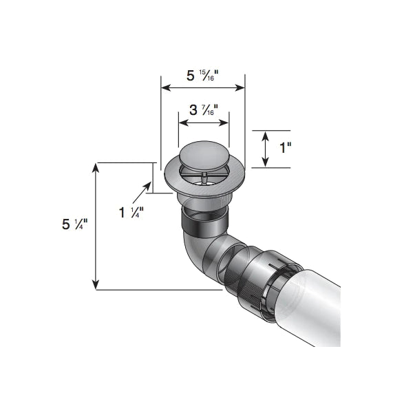 NDS - 430 - 3'' & 4'' Pop-up Emitter w/ Elbow and Corrugated Pipe Adapter