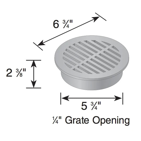 NDS-50 - 6'' Green Round Drainage Grate