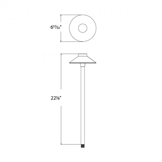 WAC Lighting - TIKI Path Light 12V LED (Bronze) - 6041-27BZ