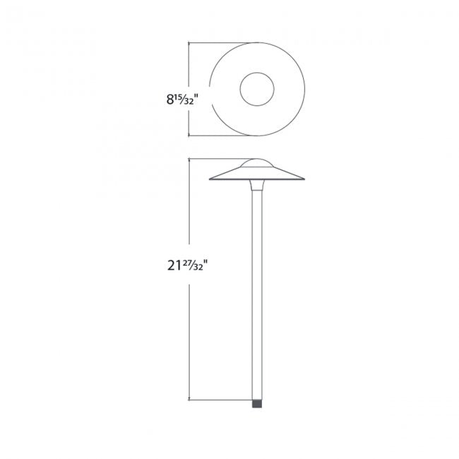 WAC Lighting - 8'' CANOPY Path Light 12V LED (Bronze) - 6051-27BZ
