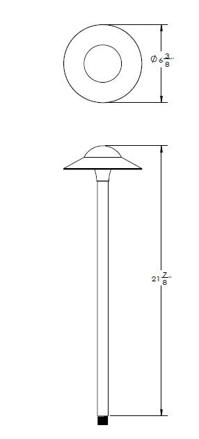 WAC Lighting - 6'' CANOPY Path Light 12V LED (Bronze) - 6053-27BZ