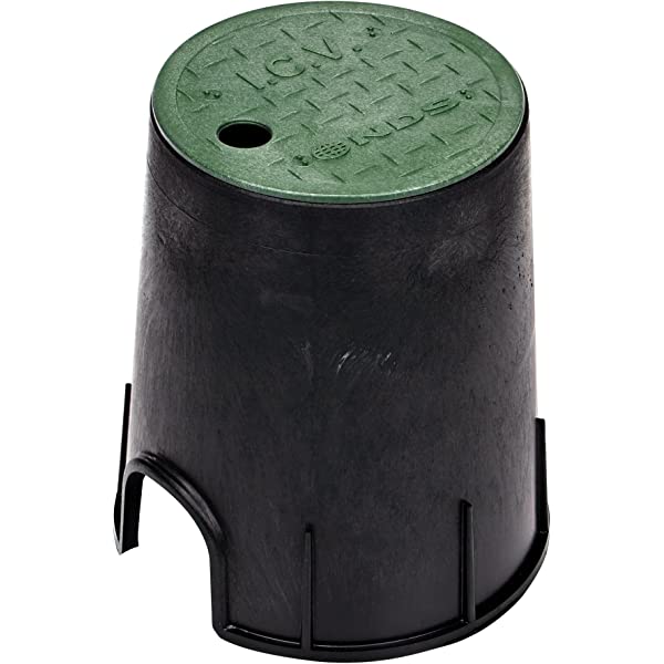 NDS - D109-G - STD 6" Rnd Box and Lid, Green Lid/Black Body