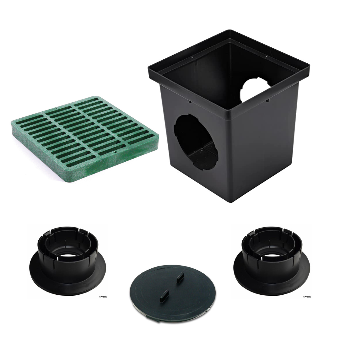 NDS - 900GRKIT - 9" Catch Basin Kit (Green Grate)
