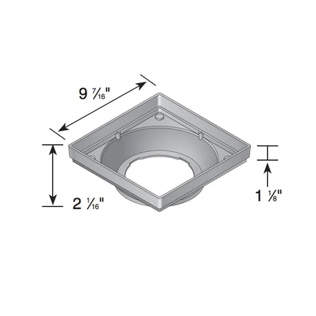 NDS - 930 - 9" Catch Basin Low Profile Adapter