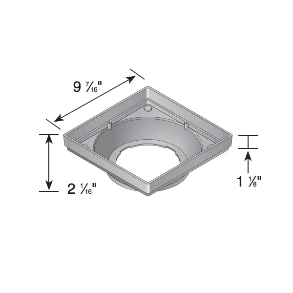 NDS - 930 - 9" Catch Basin Low Profile Adapter